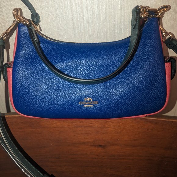 Coach Bags Coach Pennie Shoulder Bag 25 In Colorblock Crossbody Nwt C686 Sport Blue Poshmark